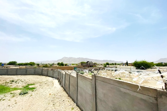 Supplied project photograph of the Khuzdar Airport boundary wall